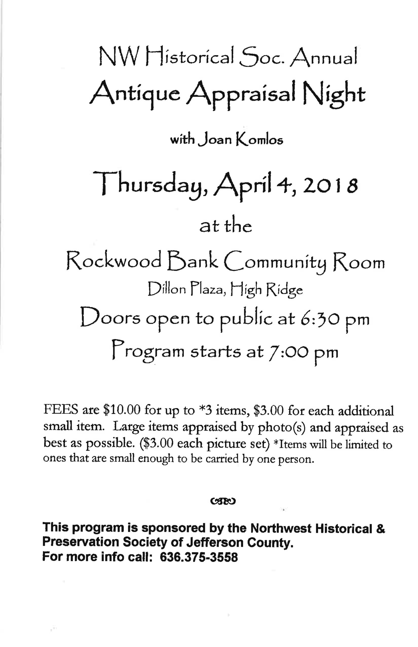 Antique Apprisal Night