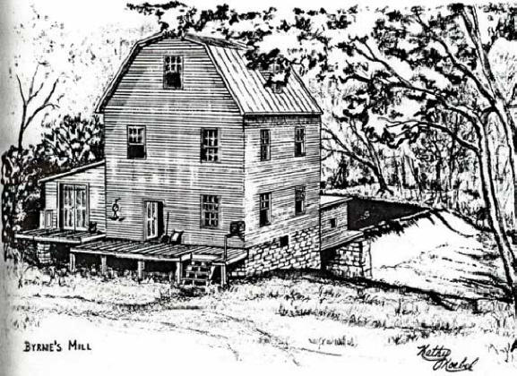 Mill Drawing by Kathy Koebel